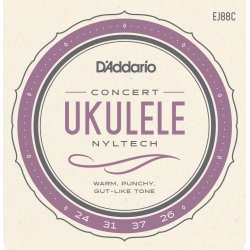 D'Addario EJ88C Ukulele Koncert Nyltech